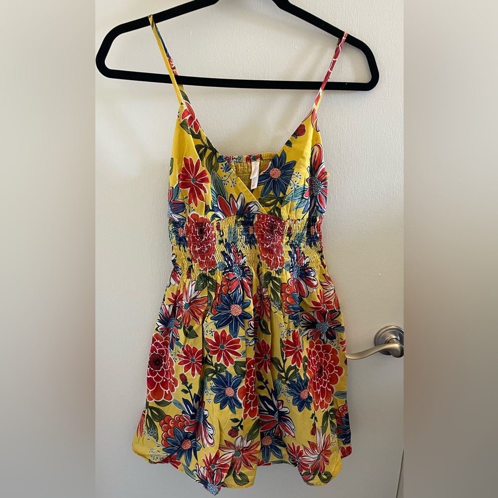 Yellow Floral Dress